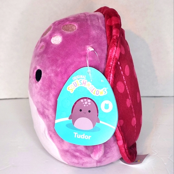 TUDOR 🐢 FTM ☆ Magenta Leather Back Turtle Original Squishmallow ☆ NWT ☆ - Picture 6 of 8